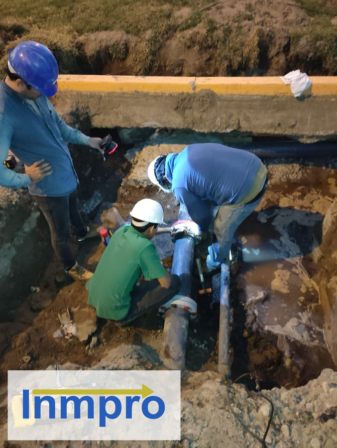 Instalación de línea de suministro