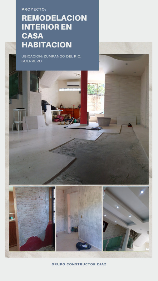 REMODELACION DE INTERIORES EN CASA HABITACION