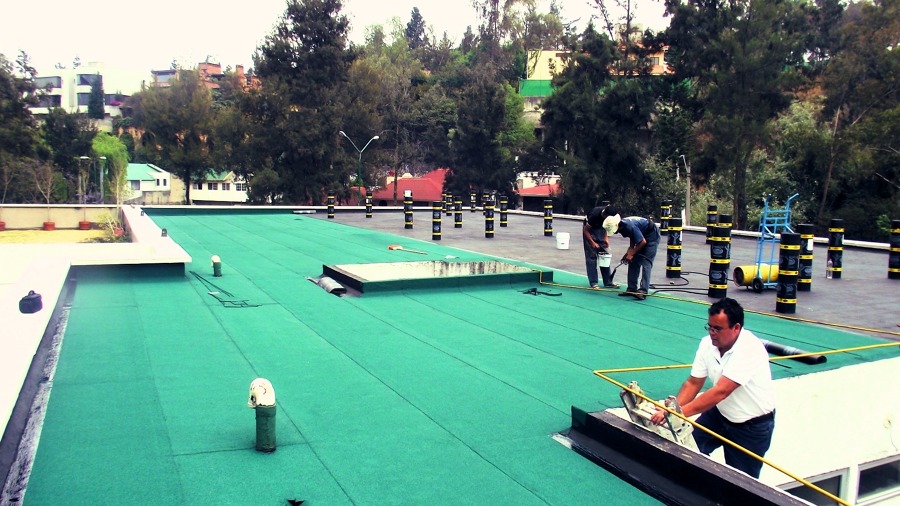 Impermeabilizante prefabricado color verde ecológico