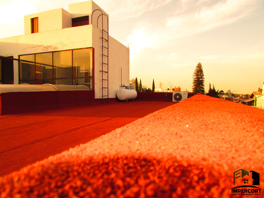 Impermeabilizante prefabricado, acabado superior arenado.