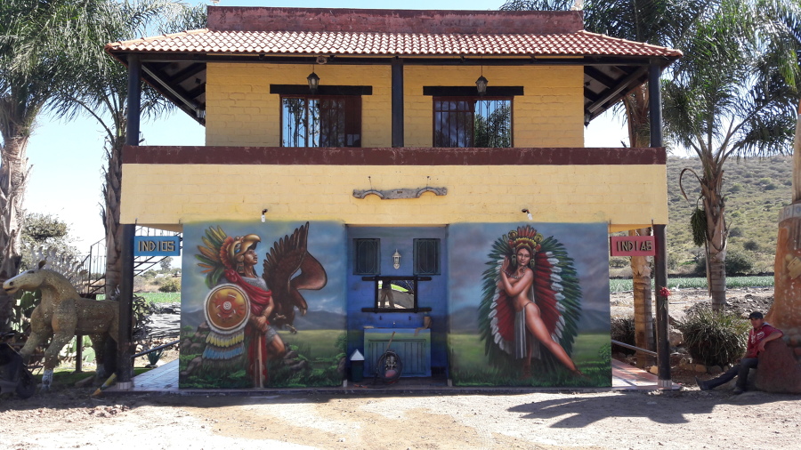 mural para cabaña 