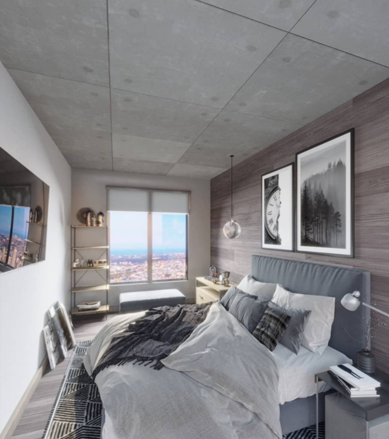 Render realista recamara principal