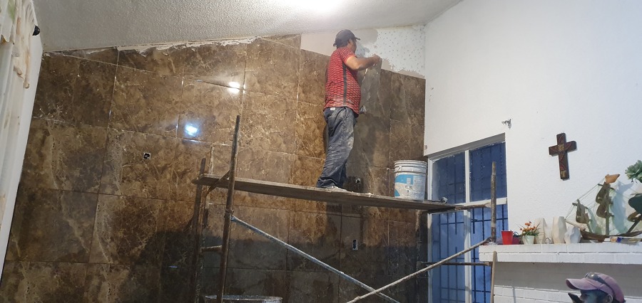 Instalación  de vitro muro