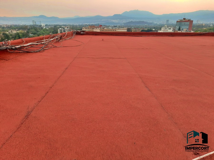 Impermeabilizante prefabricado terracota.