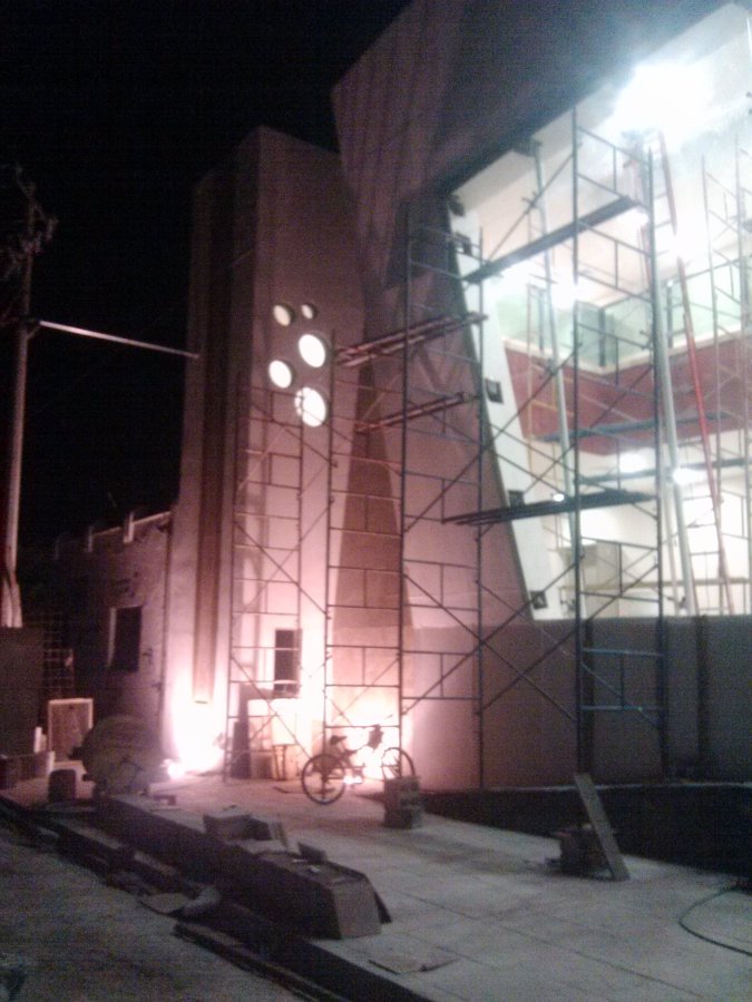 Fachada Ppal. de auditorio municipal  de Sn. Pedro, Coahuila.