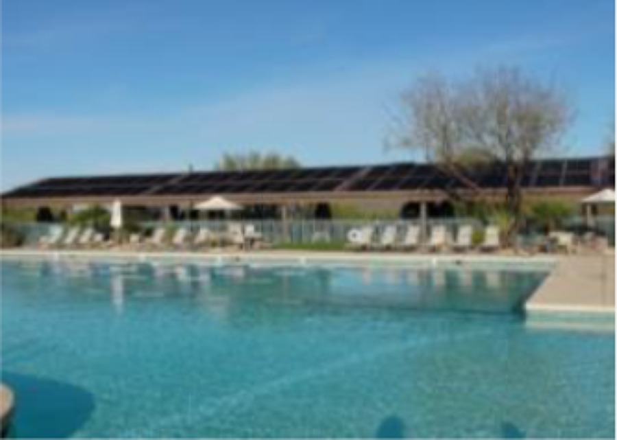 Calentador Solar para Alberca de Hotel.