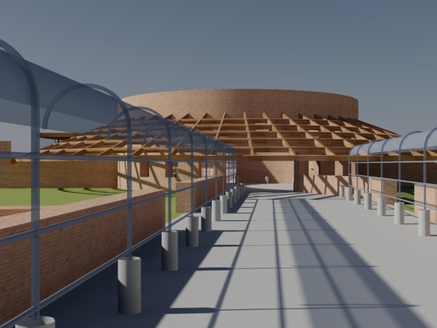 Conjunto de casas en Tepoztlán, Morelos, México