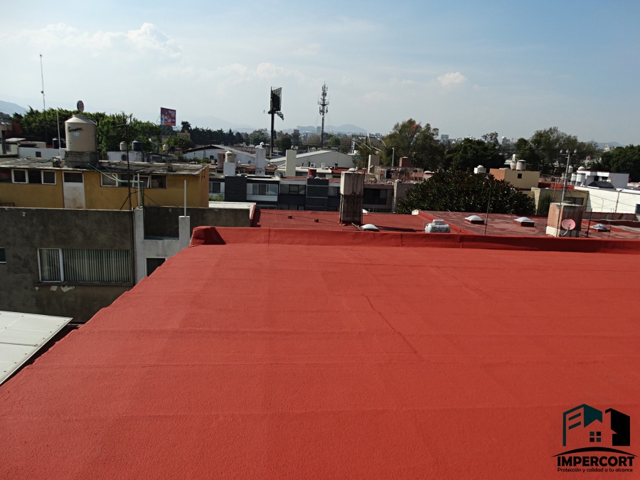 Impermeabilización con productos acrílicos.