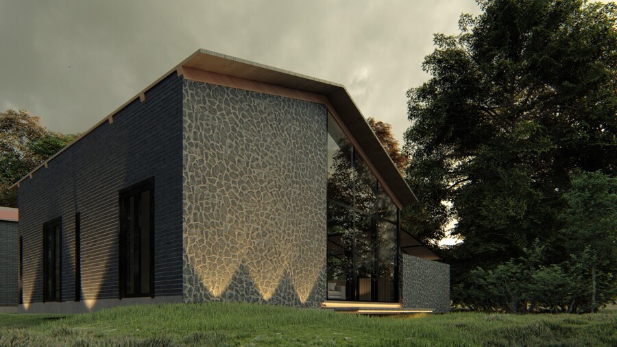 Cabaña contemporánea en Husca