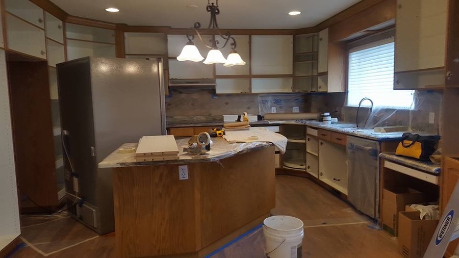 Así estaba la cocina que repintamos