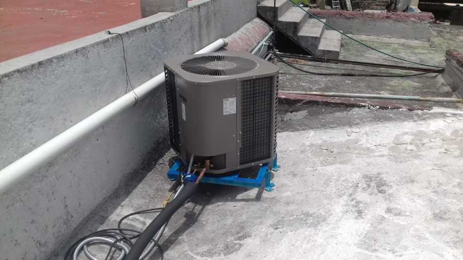 instalacion de condensadora para sistema minisplit 3 toneladas