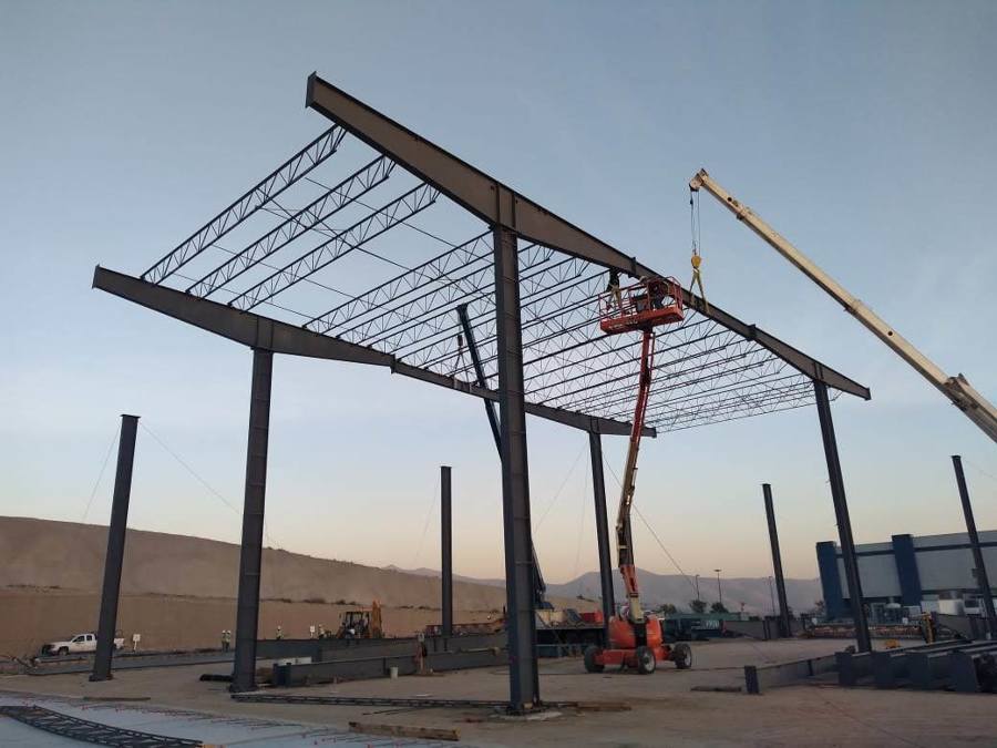 Bahia de estructura metalica