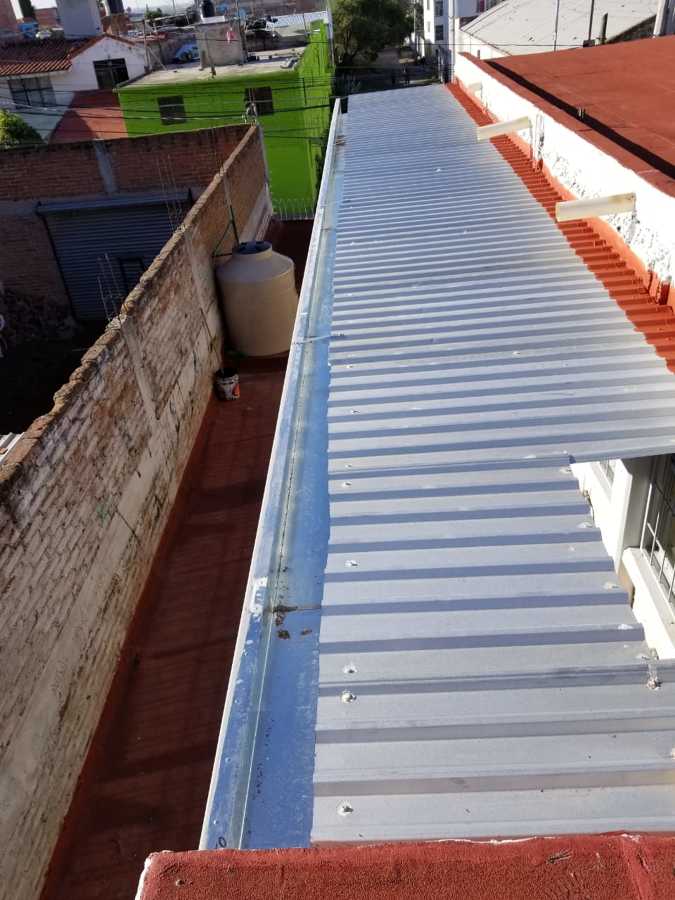 Techado de  lamina zintro