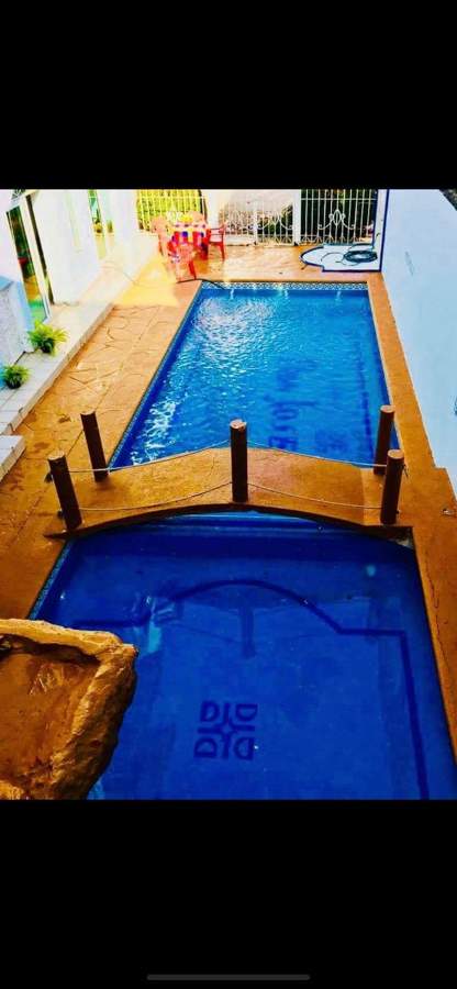 Área interior de bungalows