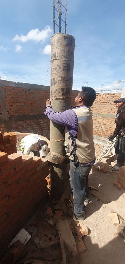 columnas en segundo piso