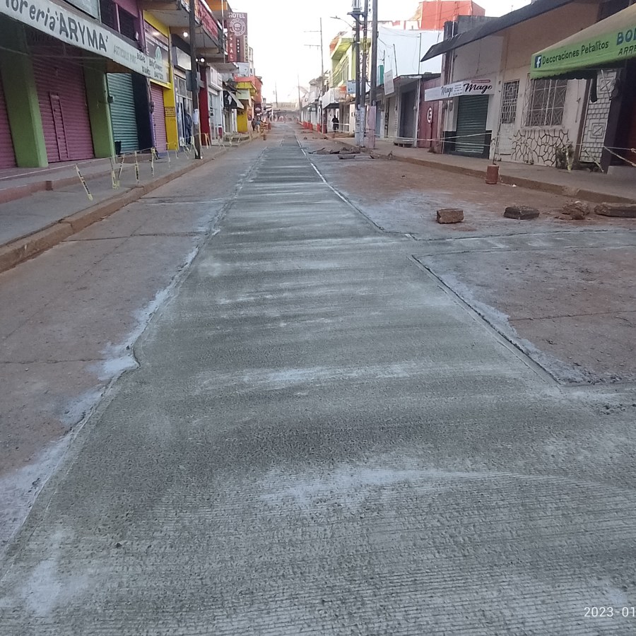 Pavimentación en concreto hidráulico