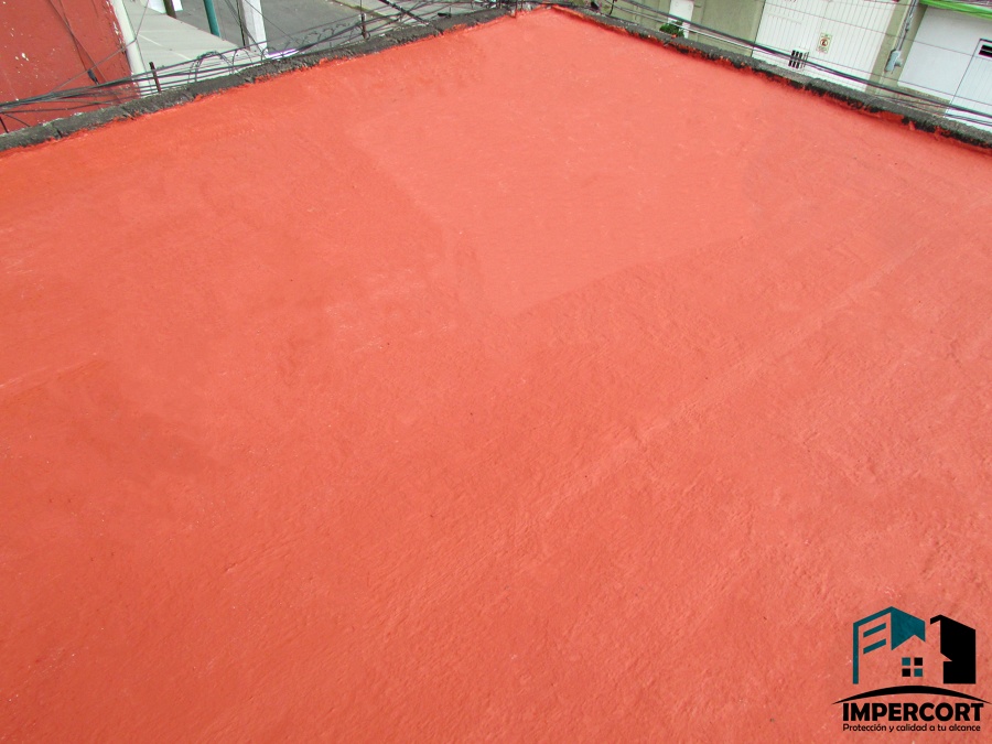 Sistema acrílico 5 años color terracota.