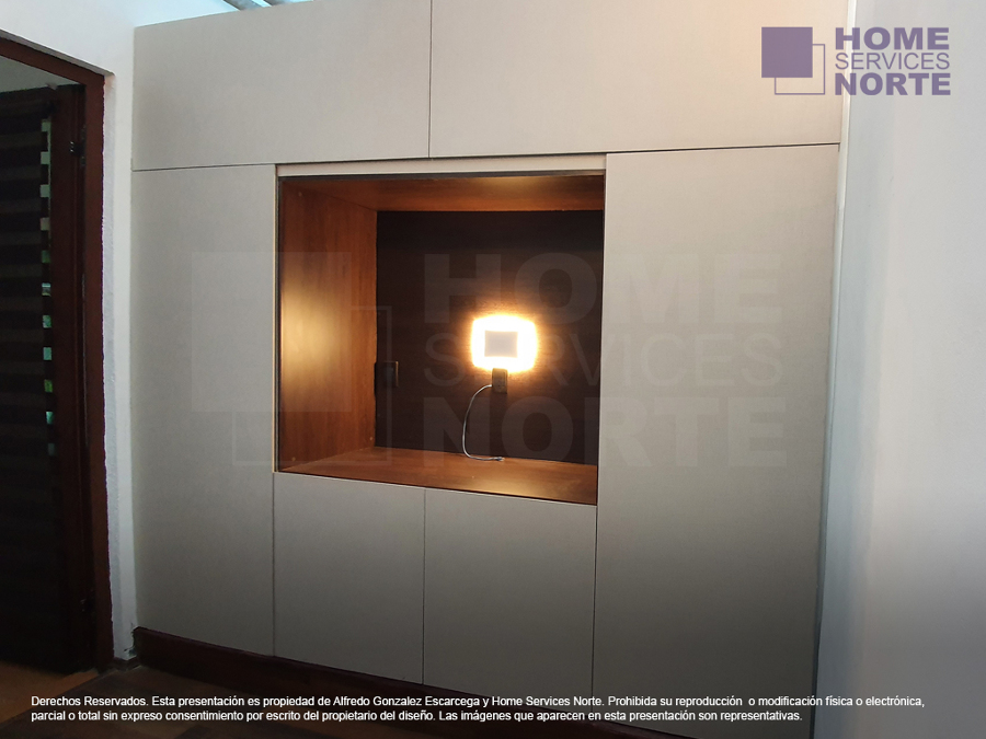 Módulo integral multifunción para sala de TV