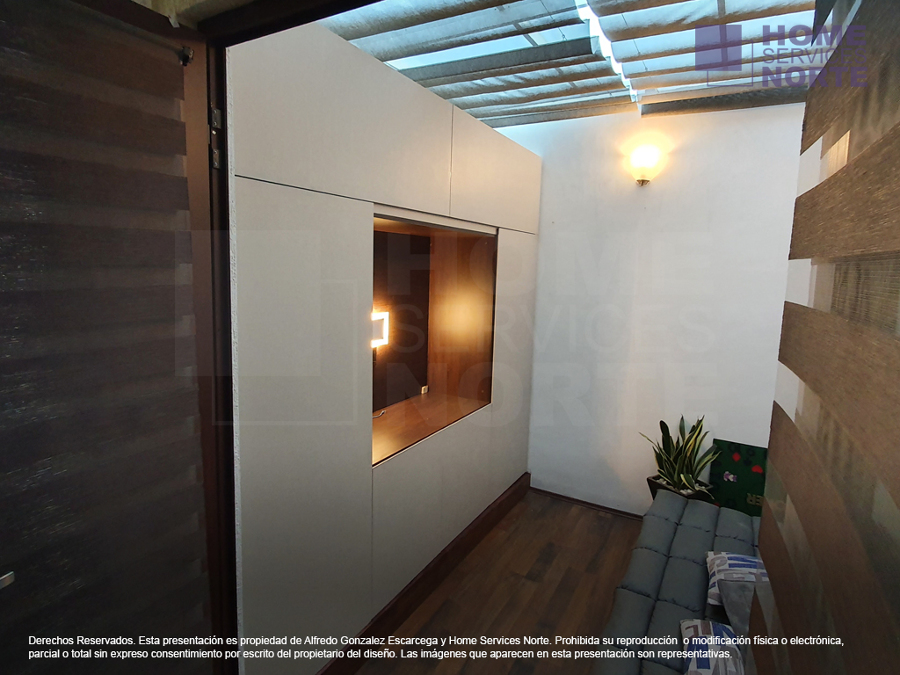 Módulo integral multifunción para sala de TV