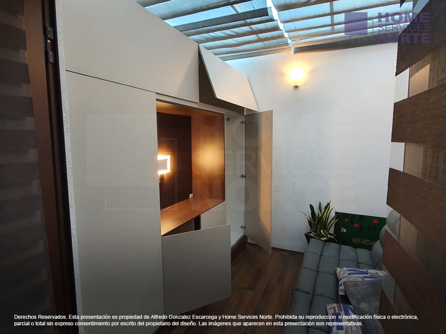 Módulo integral multifunción para sala de TV