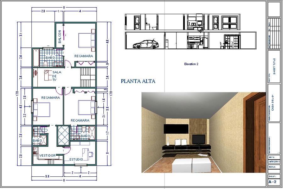 ANTEPROYECTO DE CASA HABITACION