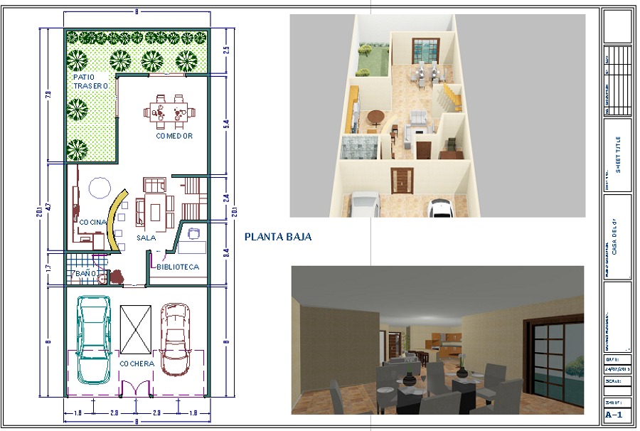 ANTEPROYECTO DE CASA HABITACION