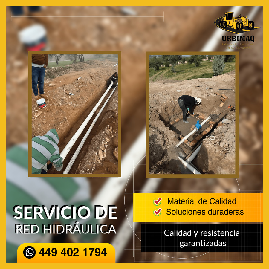 Servicio de red hidráulica