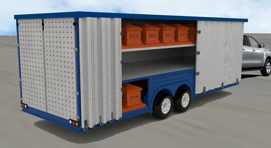 Remolque para feretros