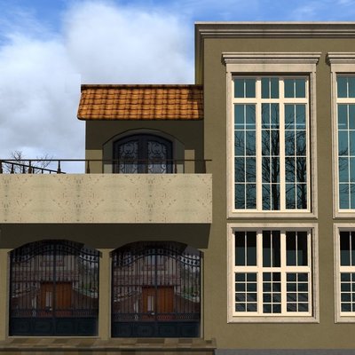 Boceto virtual fachada