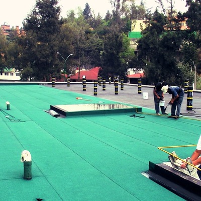 Impermeabilizante prefabricado color verde ecológico