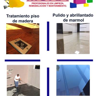 Servicios de limpieza y corrección de pisos