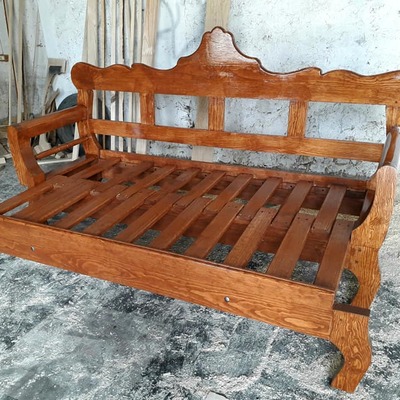Sofa Cama Madera Rustico