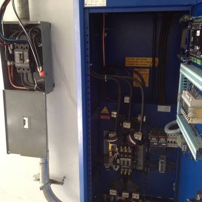 cableado del general al transfer en sucursal de concomer 