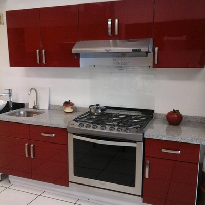 cocina en sala de exhibicion