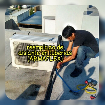 Reemplazo de armaflex en tubería para climatización