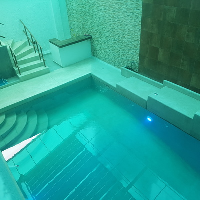 Construcción de alberca