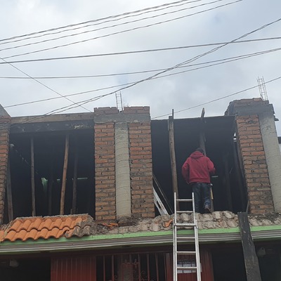 Techado de recamara y balcon