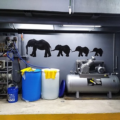 Cuarto de máquinas autolavado