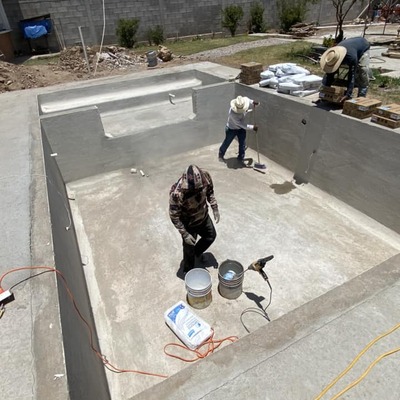 Preparación de Alberca 4x7, para Recubrimiento de Azulejo Veneciano.