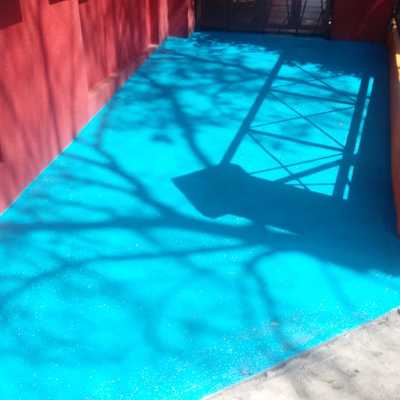 rampa de discapacidad pintada