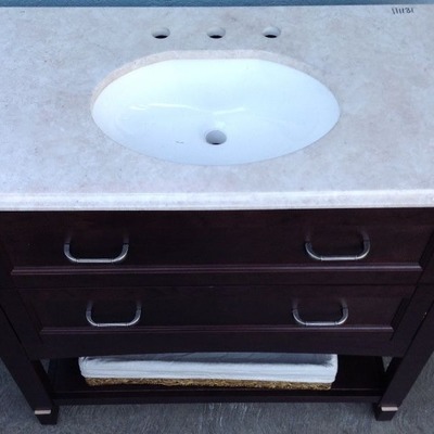 Mueble de baño con acabado en Marmol