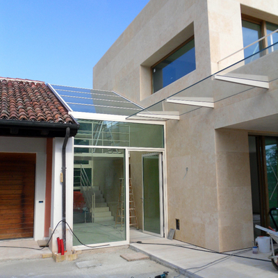 Caulquier cosntrucción de casa, fachada 