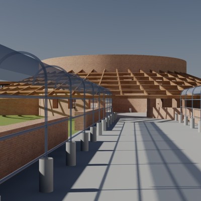 Conjunto de casas en Tepoztlán, Morelos, México