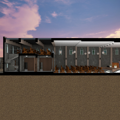 Corte transversal de templo