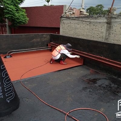 Impermeabilizante prefabricado rojo