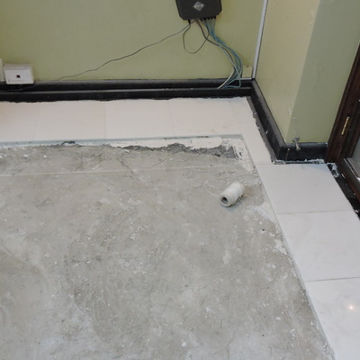 Realización de escuadra inicial para colocación