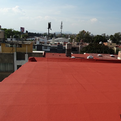 Impermeabilización con productos acrílicos.