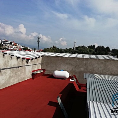 Membrana prefabricada 4.0 mm color rojo terracota