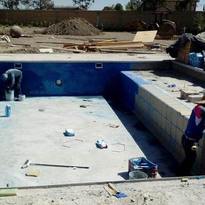 Colocacion de azulejo en alberca