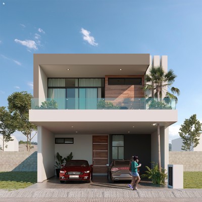 Fachada proyecto altabrisa residencial lotes 6,7